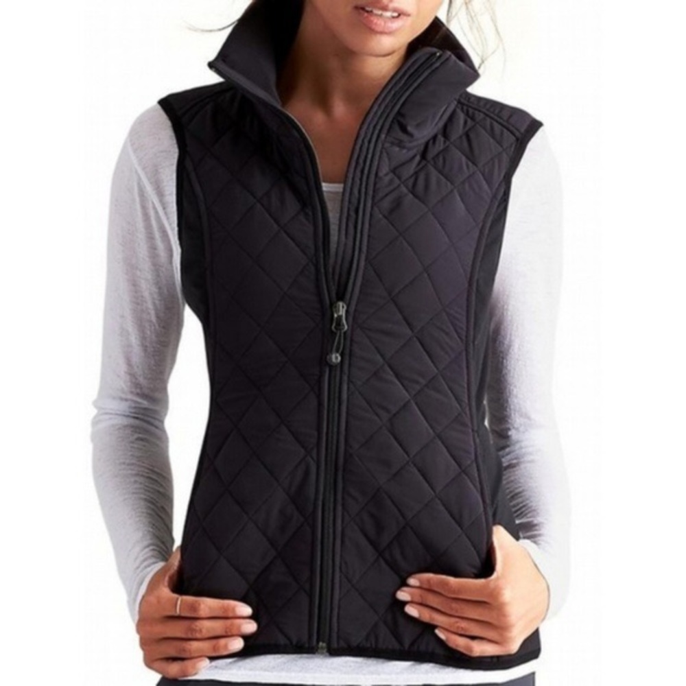 Athleta Upside Black Quilted Vest